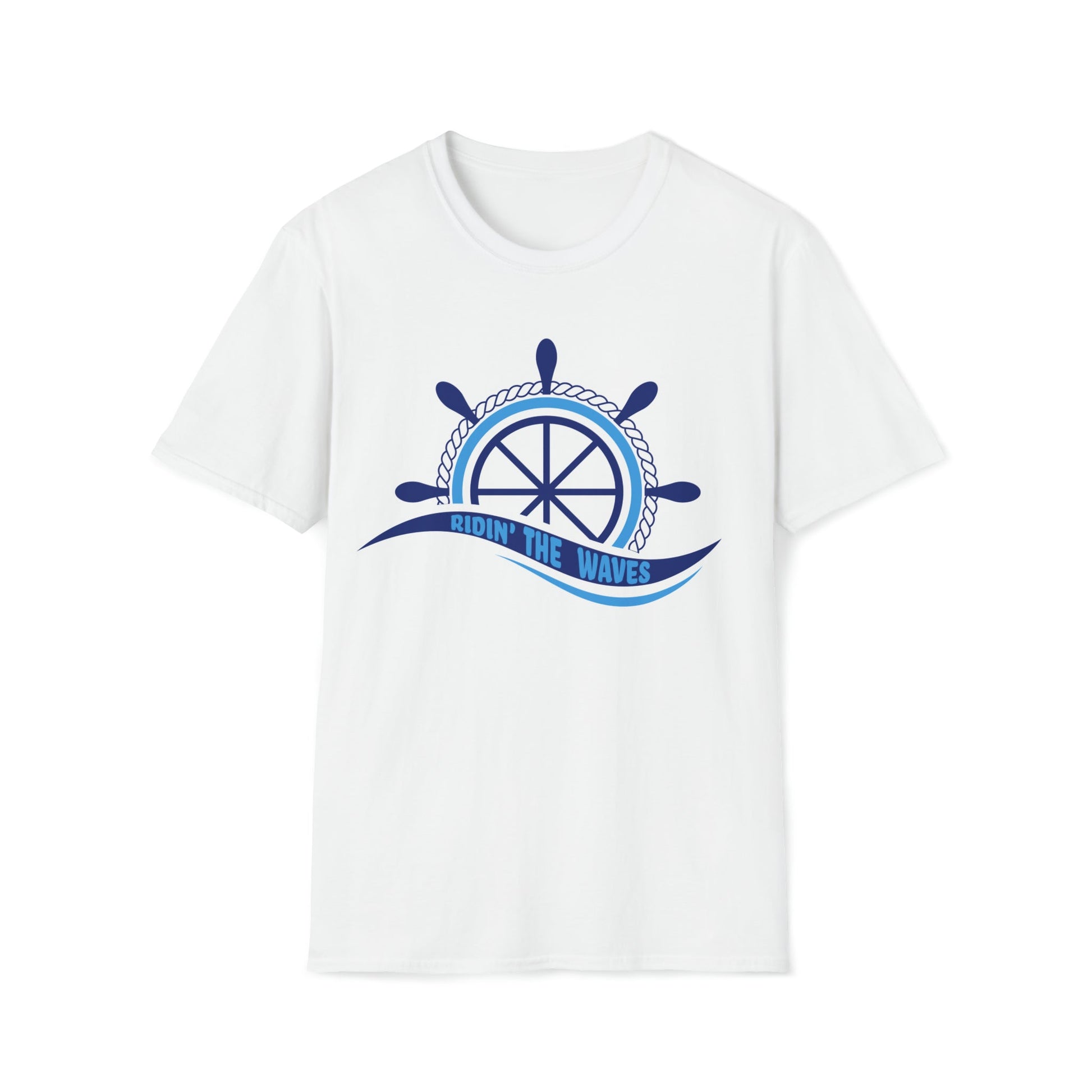 Ridin' the Waves - Unisex Softstyle T-Shirt - Ohio Custom Designs & Apparel LLC