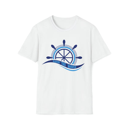 Ridin' the Waves - Unisex Softstyle T-Shirt - Ohio Custom Designs & Apparel LLC