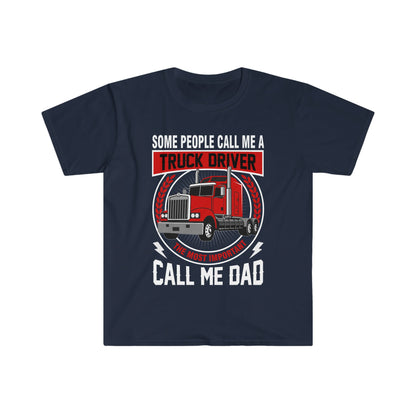 Trucker Dad - Unisex Softstyle T-Shirt - Ohio Custom Designs & Apparel LLC