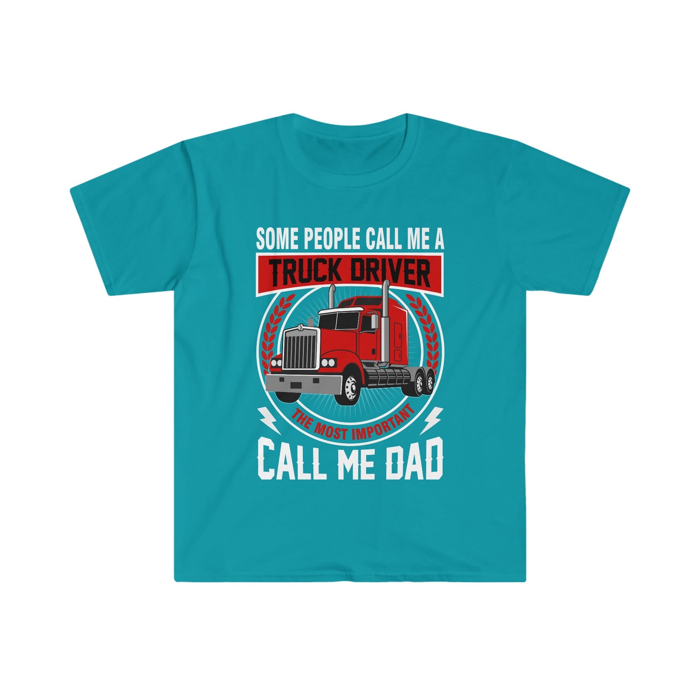 Trucker Dad - Unisex Softstyle T-Shirt - Ohio Custom Designs & Apparel LLC