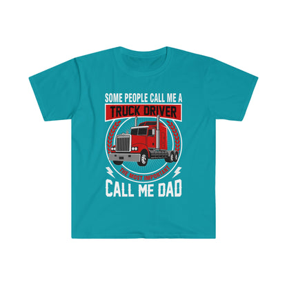 Trucker Dad - Unisex Softstyle T-Shirt - Ohio Custom Designs & Apparel LLC