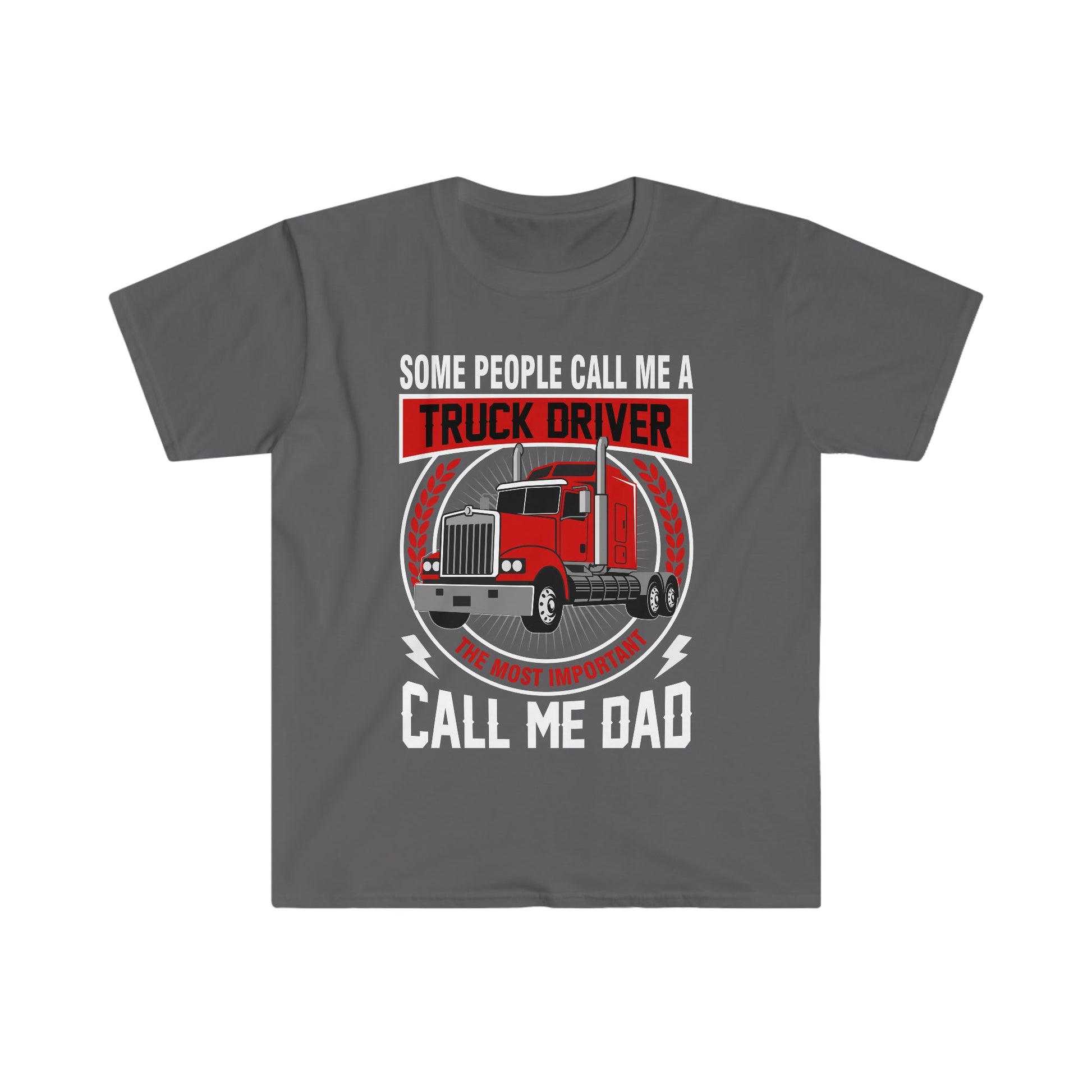 Trucker Dad - Unisex Softstyle T-Shirt - Ohio Custom Designs & Apparel LLC